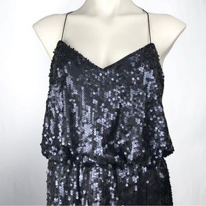 Aidan Mattox Formal Floor Length Sequin Gown Sz 6
